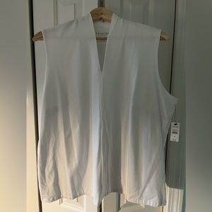 Talbots White Sleeveless Top